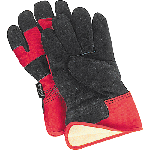 Gants d'ajusteur doubl&eacute;s pour l'hiver &agrave; chaleur sup&eacute;rieure, Grand, Paume en Cuir de vache refendu, Doublure en Thinsulate Pronet Distribution
