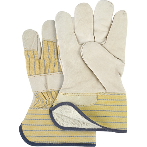 Abrasion-Resistant Winter-Lined Fitters Gloves, Ladies, Grain Cowhide Palm, Cotton Fleece Inner Lining Pronet Distribution
