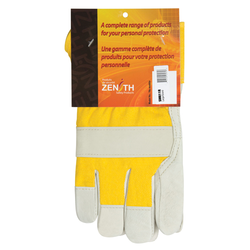 Abrasion-Resistant Winter-Lined Fitters Gloves, Large, Grain Cowhide Palm, Foam Fleece Inner Lining Pronet Distribution