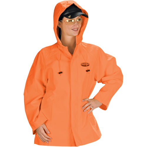 V&ecirc;tements imperm&eacute;ables Hurricane ignifuges et r&eacute;sistants &agrave; l'huile, veste, 4T-Grand, Orange haute visibilit&eacute; Pronet Distribution