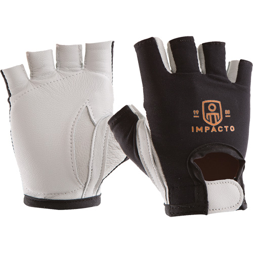 Anti-Impact Left-Hand Glove, X-Small, Goatskin/Split Leather Palm, Hook & Loop Cuff Pronet Distribution