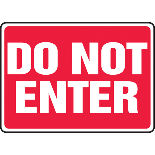 Enseigne  Do Not Enter , 10" x 14", Aluminium, Anglais Pronet Distribution