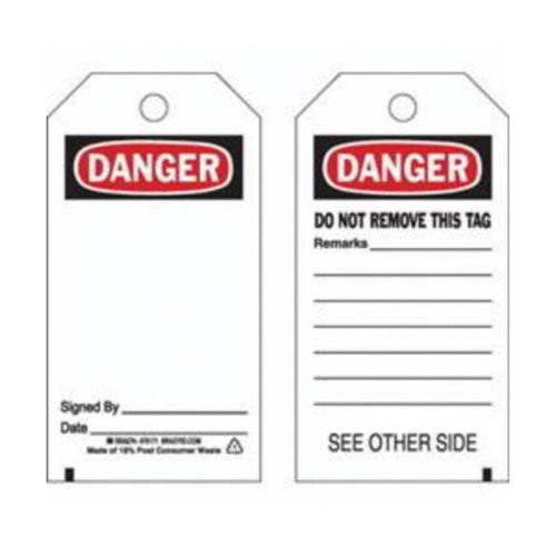 &eacute;tiquettes de pr&eacute;vention des accidents, Polyester, 3" la x 5-3/4" h, Anglais Pronet Distribution