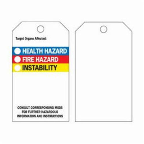 Self-Laminating Right-To-Know Tags, Polyester, 3" W x 5-3/4" H, English Pronet Distribution