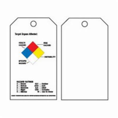 Self-Laminating Right-To-Know Tags, Polyester, 3" W x 5-3/4" H, English Pronet Distribution