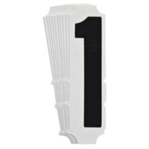 &eacute;tiquettes de lettres et chiffres gothiques individuels Quick-Align, 1, 4" h, Noir Pronet Distribution