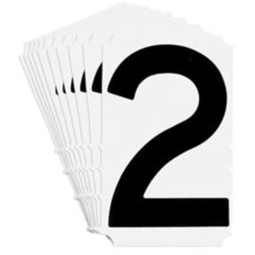 Quick-Align&reg; Individual Gothic Number and Letter Labels, 2, 4" H, Black Pronet Distribution