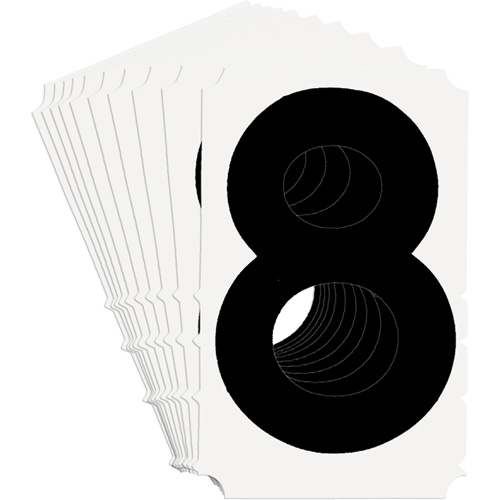 Quick-Align&reg; Individual Gothic Number and Letter Labels, 8, 4" H, Black Pronet Distribution