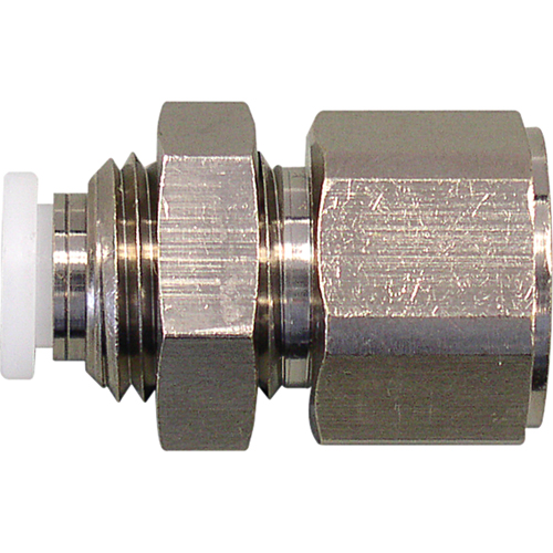Topfit Female Threaded Bulkhead Connector Fitter, 1/4" Dia, Polymer Pronet Distribution
