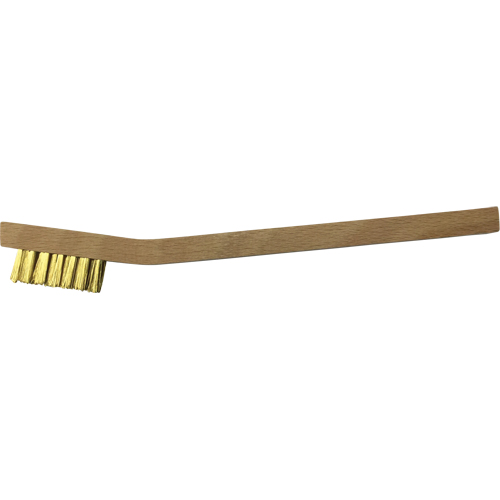 Petites brosses de nettoyage , Laiton, 3 x 7 rangs de fils, Longueur 7-3/4" Pronet Distribution