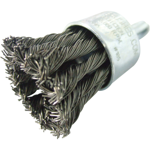 Knotted Wire End Brushes, 1" Dia., 0.020" Wire Dia., 1/4" Shank Pronet Distribution