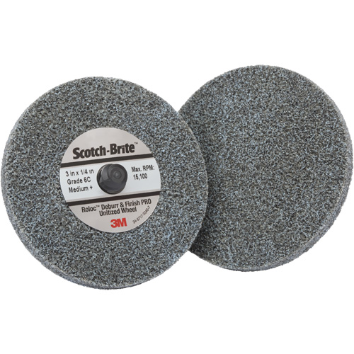 Roloc Deburr & Finish Pro TR Unitized Wheel, 2" x 1/4", Coarse Grit, Ceramic Pronet Distribution