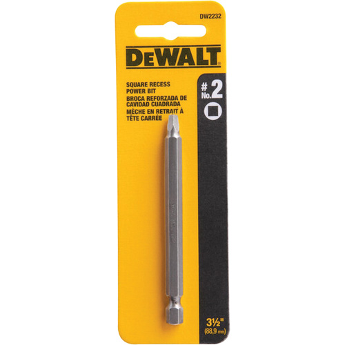 Embout pour outil motoris&eacute;, Carr&eacute;e, Embout #2, Prise 3-1/2", Longueur 3-3/5" Pronet Distribution