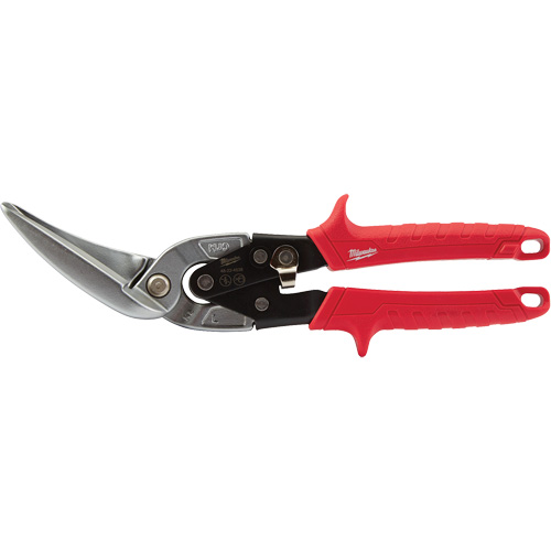Long-Cut Offset Aviation Snips, 3" Cut Length, Straight/Left Cut Pronet Distribution