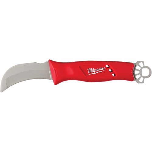 Linemans Blunt Tip Hawkbill Knife with STICKWORK 3-in-1 Ring Pronet Distribution