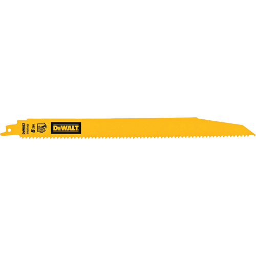 Lame de scie alternative pour d&eacute;molitions, Bim&eacute;tal, 6 Dents par pouce, 12" lo Pronet Distribution
