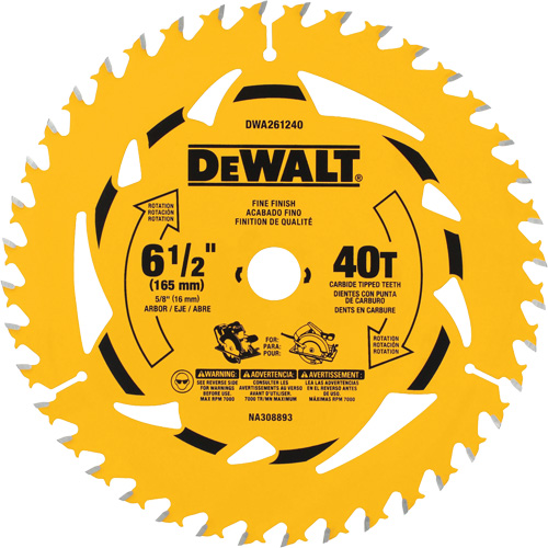 Framing Circular Saw Blade, 6-1/2", 40 Teeth, Wood Use Pronet Distribution