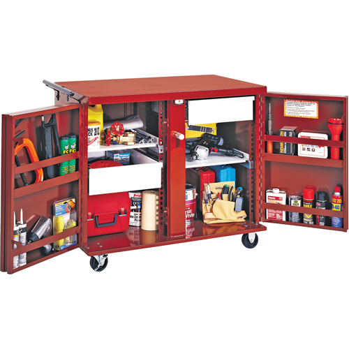 Rolling Work Bench, 43-7/8" W x 38-1/2" H x 26-7/8" D, 21.7 Cubic Feet Capacity Pronet Distribution