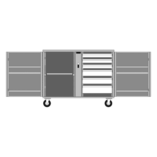 &eacute;tabli roulant, 49-7/8" la x 40-5/8" h x 26-7/8" p, Capacit&eacute; de 24,6 pi³ Pronet Distribution