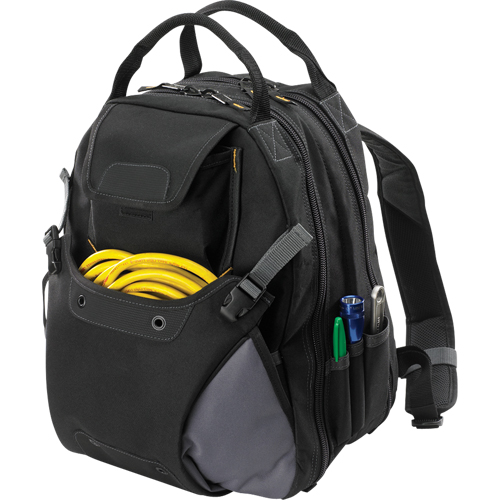 Sacs &agrave; dos pour outils &agrave; 44 pochettes, 16" lo x 13-1/4" la, Noir, Polyester Pronet Distribution