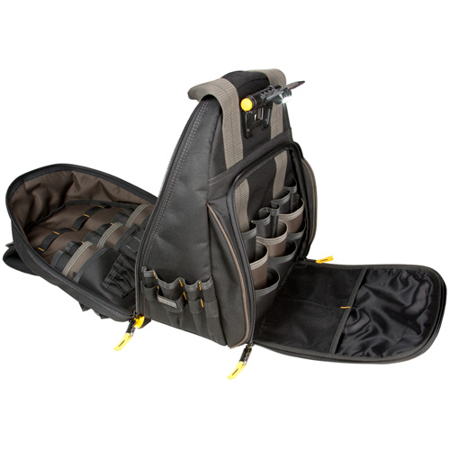 Sacs &agrave; dos pour outils Techgear &agrave; 53 pochettes, 16" lo x 13-1/4" la, Noir, Polyester Pronet Distribution