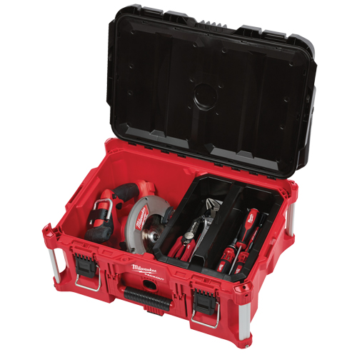 Grande boîte &agrave; outils Packout, 22" x 16" x 11", Noir/Rouge Pronet Distribution
