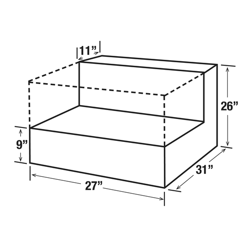 R&eacute;servoir de transfert pour carburant en acier, Acier, Capacit&eacute; 48 gal., Blanc Pronet Distribution