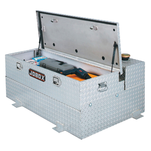 R&eacute;servoir de transfert pour carburant & coffre en aluminium, Aluminium, Capacit&eacute; 74 gal., Argent Pronet Distribution
