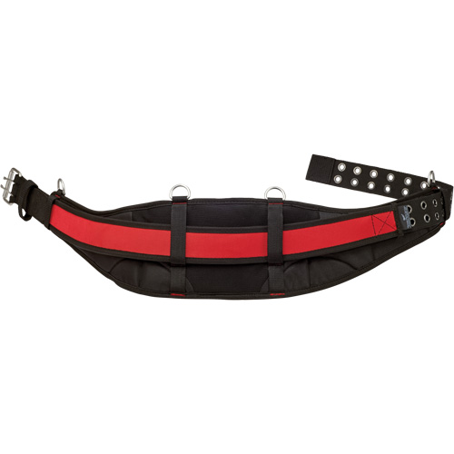 Ceinture de travail matelass&eacute;e, Nylon, Noir/Rouge Pronet Distribution