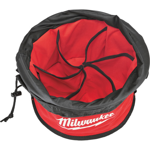 Parachute Organizer Bag, 11-4/5" L x 11-4/5" W x 11" H, Nylon, Black/Red Pronet Distribution
