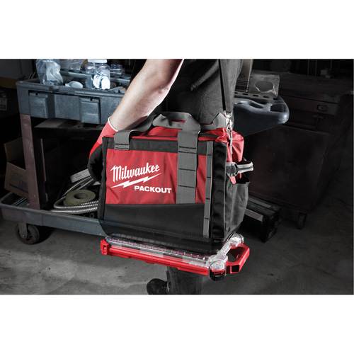 Packout Compact Low-Profile Organizer, 16-2/5" x 9-3/4" x 2-1/2", Black/Red Pronet Distribution