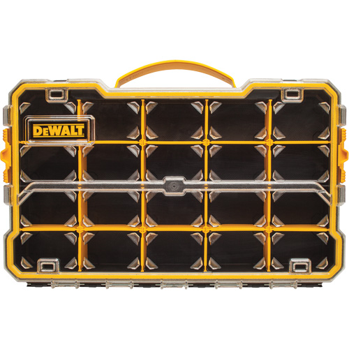 Compartment Pro Organizer, 11" W x 17-5/8" D x 2-7/8" H, Black/Yellow Pronet Distribution
