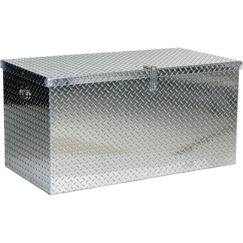 Boîte &agrave; outils portative en t&ocirc;le larm&eacute;e d'aluminium, 25-1/16" P x 49-1/4" la x 24" h, Argent Pronet Distribution