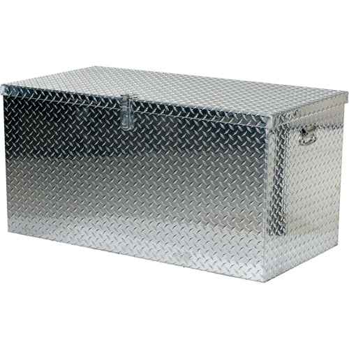 Boîte &agrave; outils portative en t&ocirc;le larm&eacute;e d'aluminium, 25-1/16" P x 49-1/4" la x 24" h, Argent Pronet Distribution