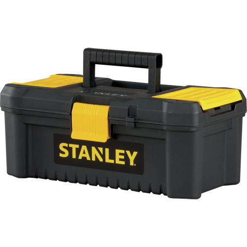 Coffre &agrave; outils avec plateau Essential, 12-1/2" la x 7-3/8" p x 5-1/8" h, Noir/Jaune Pronet Distribution