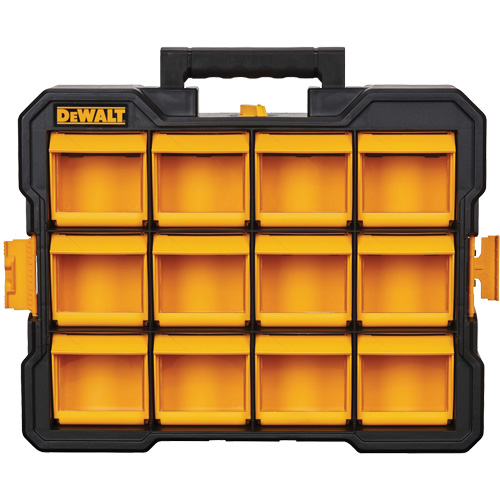 Organisateur Flip-Bin, 3-7/8" la x 17-3/4" p x 13-7/8" h, Noir/Jaune Pronet Distribution
