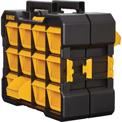 Organisateur Flip-Bin, 3-7/8" la x 17-3/4" p x 13-7/8" h, Noir/Jaune Pronet Distribution