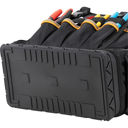 Sac &agrave; dos &agrave; outils &agrave; base moul&eacute;e, 18" lo x 13" la, Noir/Bleu, Balistique/Polyester Pronet Distribution