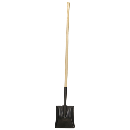 Pelle &agrave; bout carr&eacute;, Bois, Lame Acier durci, Manche en Droit, Longueur 49-1/2" Pronet Distribution