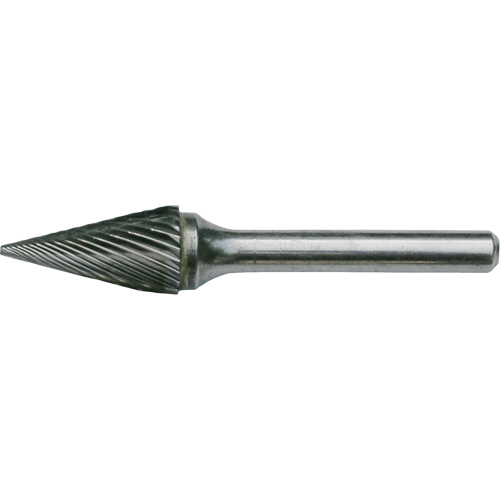 Fraises au carbure solide - Forme conique pointue CLEVELAND, , 1/8" dia., 1/8" Tige, 7/16" Prof. de la coupe Pronet Distribution