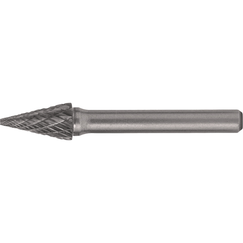 Fraises au carbure solide - Forme conique pointue CLEVELAND, SM-4, 3/8" dia., 1/4" Tige, 5/8" Prof. de la coupe Pronet Distribution