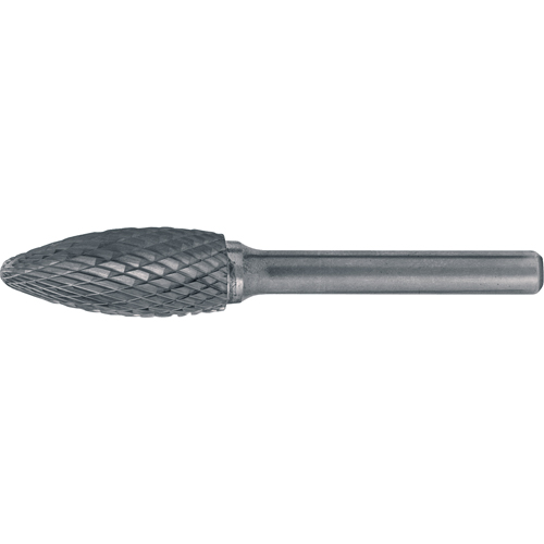 Fraises au carbure solide - Forme de flamme CLEVELAND, 5/16" dia., 1/4" Tige Pronet Distribution