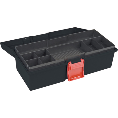 Heavy-Duty Tool Box, 15" W x 7" D x 5-1/2" H, Black Pronet Distribution