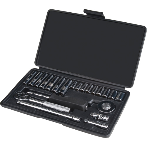 Jeu de douilles, 22 Mcx, Prise de 1/4", Profond Pronet Distribution