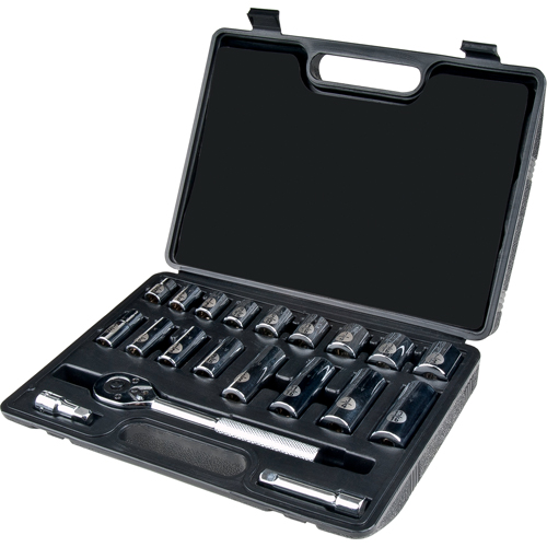 Socket Set, 20 Pcs, 3/8" Drive Size, Deep Pronet Distribution