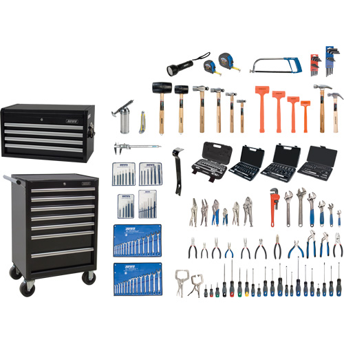 Master Tool Set with Steel Chest and Cart, 236 Pieces Pronet Distribution