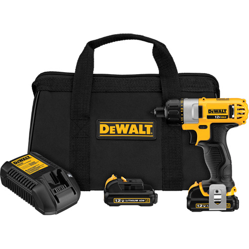 Ensemble de tournevis max, 1/4", 12 V, 160 UWO couple max., Lithium-ion bloc-pile Pronet Distribution