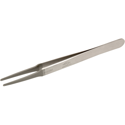 Tweezers - Flat Round Tips, Straight - 4.75" (120 mm) Pronet Distribution