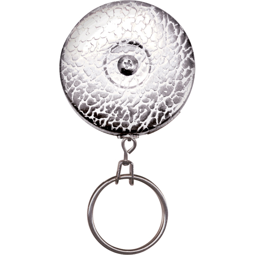 Porte-cl&eacute;s &agrave; d&eacute;vidoir The Original, Chrome, C&acirc;ble 24", Fixation Agrafe de ceinture Pronet Distribution