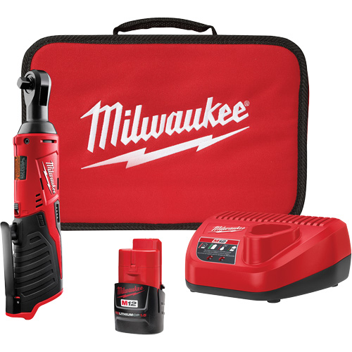 Trousse de cl&eacute; &agrave; cliquet sans fil M12, 12 V, Prise de 3/8" Pronet Distribution